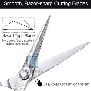 Ciseaux de barbier en acier inoxydable de qualité supérieure - Durables, légers, nouveau style, prix de gros abordable - Product Image 4
