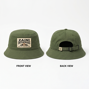 Premium 280 GSM Cotton Twill Men Bucket Hat Washed Eggplant Color Custom Woven Patch Embroidery Heat Transfer OEM ODM - Product Image 6