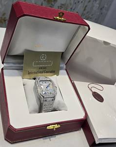 Montre mécanique de luxe en acier inoxydable, testée au diamant, style Hip Hop, entièrement sertie de moissanite VVS, avec mouvement automatique - Product Image 4