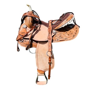 Selle de cheval western en cuir de qualité supérieure, directement de l'usine, équipement pour le ranch, le travail et la randonnée équestre, fabricant et exportateur en gros - Product Image 3