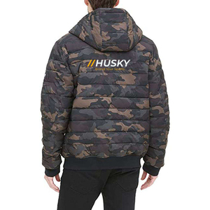 OEM ODM Custom Winter Classic Stand Collar Waterproof Windbreaker Thick Quilted <b>Jacket</b> Camouflage <b>Long</b> Casual Zipper <b>for</b> <b>Men</b> - Product Image 5