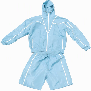 Conjunto de Chaqueta y Pantalones Cortavientos Personalizados para Hombre, Resistentes al Agua, de Poliéster, Uniformes Deportivos para Entrenamiento al Aire Libre, Fabricante al por Mayor - Product Image 5