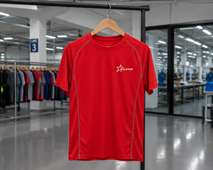 Haut de compression pour homme de haute qualité à séchage rapide, vêtements de sport légers pour la course à pied et l'entraînement en salle de sport, couleur rouge - Product Image 6