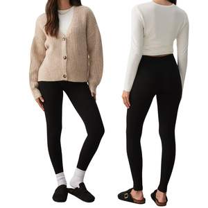 Leggings de yoga taille moyenne personnalisés pour femmes, effet push-up, contrôle du ventre, antibactériens, respirants, sans coutures, OEM ODM - Product Image 5