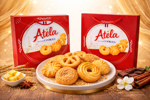 Libra Collection Butter Cookies – Elegant Gift Box for Family & Special Occasions Red Tin Box OEM ODM Factory - Product Image 2