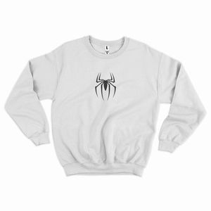 Wholesale Unisex Custom Spider Graphic Print Cotton Fleece Crewneck Sweatshirt Streetwear Oversized <b>Pullover</b> <b>Men</b> Women - Product Image 4