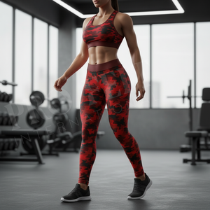 Accepted Private Label Whole Sale Camouflage Gym Leggings Premium Quality Fitness Gym Running Workout Compression <b>Tights</b> Pants - Product Image 3