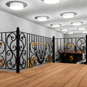 Rampe de balcon moderne en fer forgé et acier inoxydable avec système anti-rouille pour la sécurité extérieure et la beauté architecturale - Product Image 4