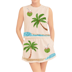 Vestido Casual de Verano para Mujer, con Lentejuelas Florales, Ecológico, Elegante, sin Tirantes, Recto, Transpirable, Mini Vestido Tipo Gown, Estilo Urbano - Product Image 4