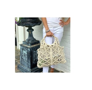 Bolso de Playa Natural de Múltiples Colores, Estilo Cesta, Bolso de Mano de Macramé, Bolsos de Paja para Accesorios de Moda - Product Image 6