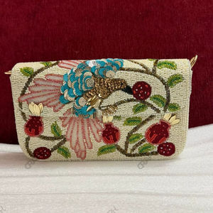 Bolso de hombro con cuentas de marfil, fabricante de bolsos con motivo de colibrí, venta al por mayor, OEM, marca privada, exportación, proveedor a granel - Product Image 1