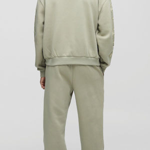 High Quality Custom Eco-Friendly Winter <b>Tech</b> Fleece Flared Tracksuits Men's Plus Size 100% Cotton Breathable Lightweight Sets - Product Image 2