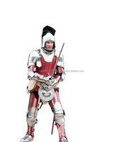 Traje de casco de armadura alemana Medieval ~ armadura gótica hombro pierna y brazo protector/guantes cinturón protector ~ zapatos traje de armadura de caballero usable