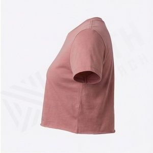 T-shirt court moulant sexy à manches courtes pour femmes européennes et américaines, couleur personnalisable, tenue tendance et douce pour femmes - Product Image 3