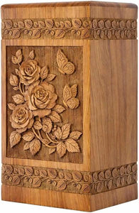 Urnas de Cremación de Madera Natural Ecológicas de Estilo Americano Moderno Hechas a Mano de Súper Calidad - Product Image 3