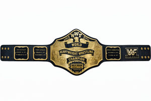 Réplica del Cinturón de Campeonato Mundial de Lucha Libre de la WWF con Forro de PU Personalizado, Cinturón de Título Grabado en Oro y Negro para Fanáticos de la WWE - Product Image 6