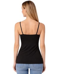 เสื้อกล้ามผู้หญิงสีดำแบบกำหนดเอง ทรงเข้ารูป สายปรับได้ ผ้าสเตรช สวมใส่สบายๆ สำหรับฤดูร้อน เหมาะกับการสวมใส่ในชีวิตประจำวัน - Product Image 6