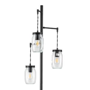 Lampe sur pied de luxe avec base en marbre doré et abat-jour en lin pour projets de décoration intérieure haut de gamme - Product Image 3