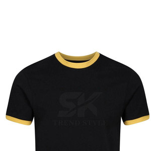 T-shirts Ringer Unis Couleur Unie à Bas Prix Vente en Gros Nouveauté T-shirts Ringer Unis - Product Image 3
