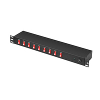 PDU de Montaje en Rack de Aleación de Aluminio 1U/2U con Interruptores Individuales y SPD |   Tomacorrientes Schuko/NEMA C13/C19 de 6/8/10 polos |   Protector de Sobrecarga |   LED |