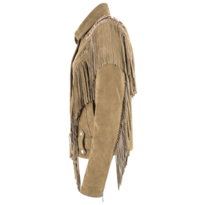 Veste en cuir pour homme, style western, design inspiré du cowboy, construction durable, idéale pour un usage décontracté et tendance. - Product Image 3