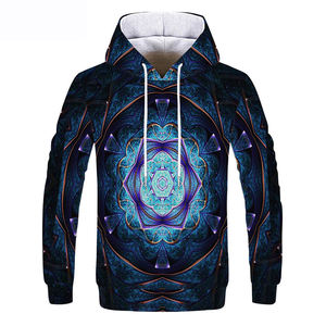 Sweat-shirts à capuche personnalisés pour hommes en coton et polyester, design brodé surdimensionné, impression numérique par sublimation personnalisée - Product Image 4