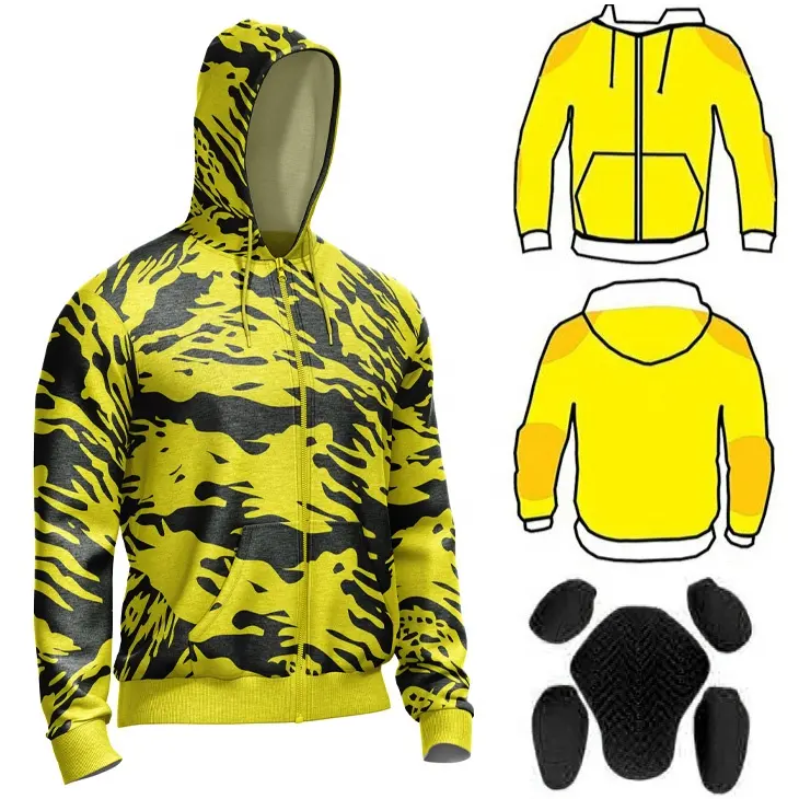 New Keep Warm Sublimated Motorcycle Hoodie Motorcycle Riding Hooded Model Motorbike CE Approval Hoodie