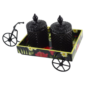 Portavelas de cera dorado con diseño de carrito metálico, moderno, para velas votivas, velas de té y velas de cera, decoración del hogar y diseño de bodas - Product Image 4