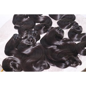 Cheveux humains vierges vietnamiens naturels noirs, ondulés, soyeux, brillants, double épaisseur, sans couture, rebondissants, à clipser, toutes couleurs - Product Image 4