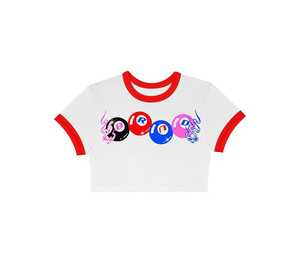 Nueva Camiseta Corta de Moda para Mujer, Cuello Redondo, Diseño con Bloques de Color, Estilo Deportivo Urbano, 100% Algodón Orgánico - Product Image 5