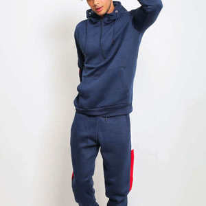 Wholesale men Tracksuit 2 <b>Piece</b> Set Zip Up High Neck Jacket Jogger Pants Sportswear Color Block Athletic Sweatsuit Gym Wear - Product Image 4