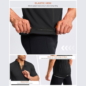 Maillot de cyclisme d'été pour hommes en gros – Respirant, anti-UV, léger, pour rester au frais lors de vos sorties à vélo - Product Image 3
