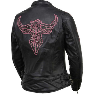SAMROZ SPORTS Chaqueta de Motociclista de Cuero para Mujer, Estilo Scooter, Deportiva y Elegante - Product Image 3