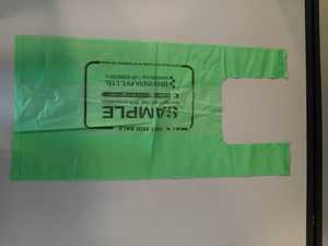 Bolsas de Compras Reutilizables de Plástico PE con Corte en U, Marca UKHI, Personalizadas, Sellado Térmico, Estampado en Caliente, Reciclables, para Supermercados - Product Image 2