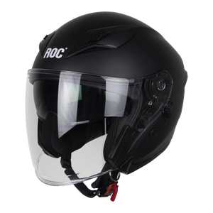 Casco de Motocicleta Abierto ROYAL/ROC R10 con Certificación DOT, Cierre de Liberación Rápida, Carcasa de ABS+EPS, Diseño Gráfico, Completamente Desmontable - Product Image 6