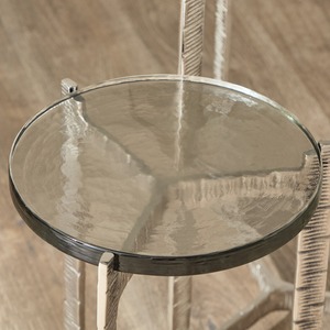 Modern Metal <b>Nesting</b> Coffee <b>Tables</b> With Tempered Glass Tops Contemporary Living Room Furniture - Product Image 4