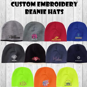 Custom Embroidery Logo Texts Design 2025 Cp91 Winter Beanie <b>Hats</b> with Your Own Design - Product Image 4
