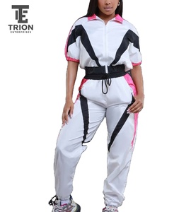 Stylish <b>Women</b> Windbreaker Tracksuit <b>Lightweight</b> <b>Jacket</b> and Pants Breathable Fabric Comfortable Fit Sportswear - Product Image 4