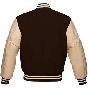 เสื้อแจ็คเก็ตเบสบอลแขนยาวปักโลโก้ตามสั่ง คุณภาพสูงสุด ดีไซน์เรียบง่าย สีแดง ผ้าซาตินโพลีเอสเตอร์ เสื้อแจ็คเก็ตวาร์ซิตี้ - Product Image 3