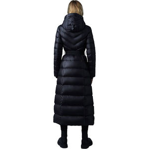 Manteau d'hiver long matelassé pour femme avec capuche amovible, respirant, chaud et personnalisable - Product Image 2