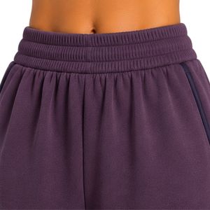 Custom Plum Wide Leg Sweatpants Women Elastic Waist Loose Fit Cotton Fleece Trousers Oversized Casual <b>Lounge</b> <b>Pants</b> With Pockets - Product Image 4