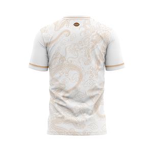 Venta al por Mayor de Camisetas Deportivas Modernas con Cuello Redondo, 100% Poliéster, Tela Transpirable, Diseño Sublimado, Logotipo del Equipo Personalizado - Product Image 4