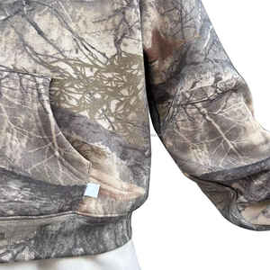 Unisex Oversized 100% French Terry Cotton Camo Zip up Boxy All Over Camouflage Real <b>Tree</b> DTG Custom Sweats Hunting Hoodie Men - Product Image 4