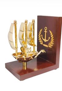 Brass Sailboat Table Lamp Coastal Decor Handmade Indoor Lighting Living Room Home Accent - Product Image 4