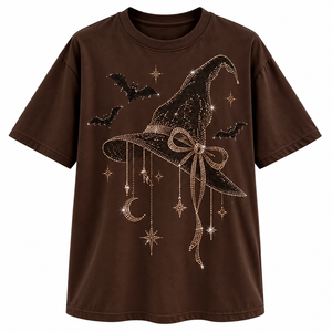 <b>Halloween</b> Oversized Rhinestone T <b>Shirt</b> Sparkling Graphic Tee Custom Crystal Party Streetwear Men And Women - Product Image 1