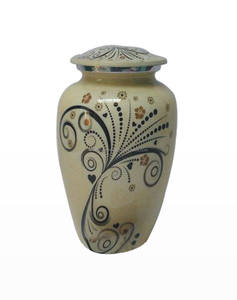 Urne funéraire élégante en laiton pour cendres humaines Conteneur commémoratif funéraire intemporel pour adultes Hommage pour adultes - Product Image 2