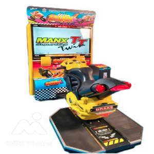 Man X TT 42' Simulateur de vélo de course d'intérieur, jeu d'arcade à monnayeur pour l'amusement et le divertissement - Product Image 4