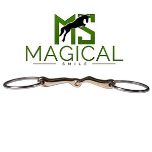 Mors de cheval de haute qualité sur mesure, à anneau détachable, à courbe haute - 14 mm, en argent allemand et acier inoxydable - Product Image 6