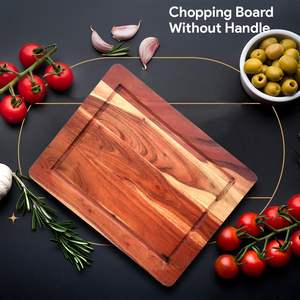 Elegante Tabla de Cortar de Madera para Cocinas Indias, Diseñada para un Corte de Alimentos Seguro y Eficiente, Tabla de Cortar a Precio de Mayoreo - Product Image 4