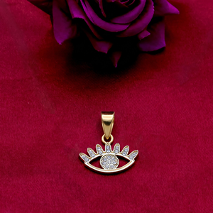 Colgante de Plata de Ley 925 Bañado en Oro con Circonita Transparente y Ojo Turco, Joyería Fina al por Mayor, Memoria Jewels - Product Image 5